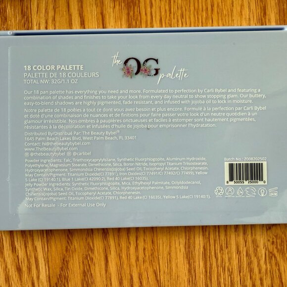 The Beauty Bybel OG Eyeshadow Palette 18 Color Neutral Glam New In Box - Picture 7 of 9
